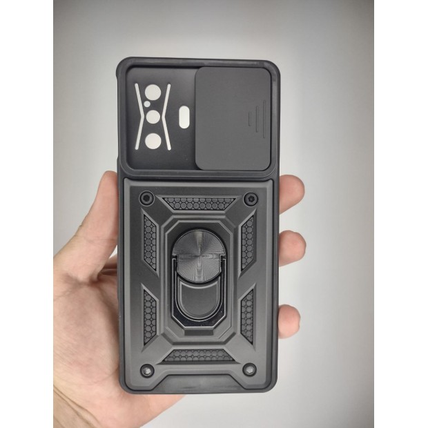 Чохол-бронь Ring Serge Armor Case для Xiaomi Poco F4 GT (ShutCam) (Чорний)