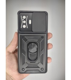 Чохол-бронь Ring Serge Armor Case для Xiaomi Poco F4 GT (ShutCam) (Чорний)
