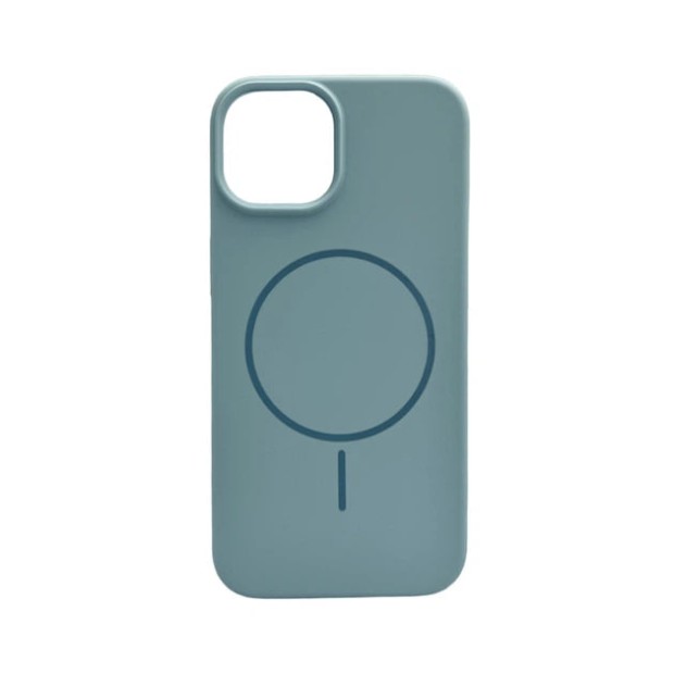 Силикон Original Round Case with MagSafe Apple iPhone 13 / 14 (53) Sky Blue
