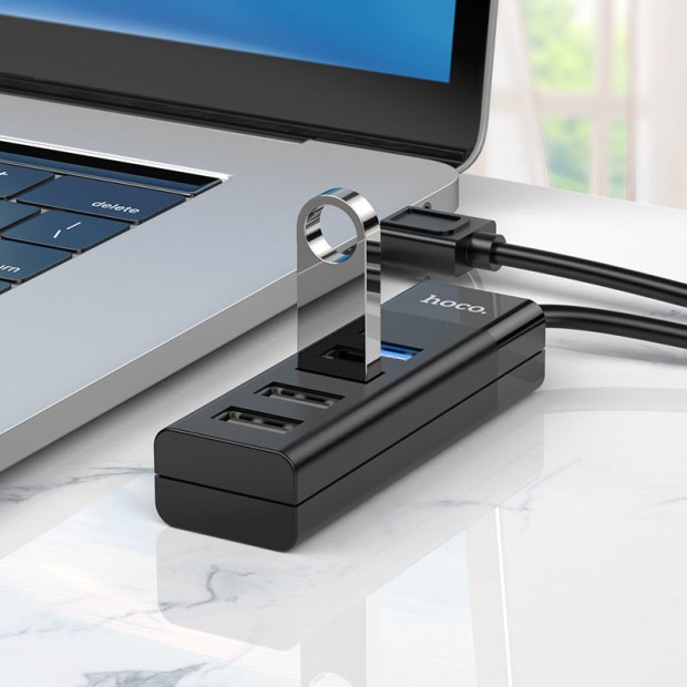 Adapter USB HUB Hoco HB25 (Type-C to 1USB 3.0  /  3USB 2.0)