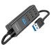 Adapter USB HUB Hoco HB25 (Type-C to 1USB 3.0  /  3USB 2.0)