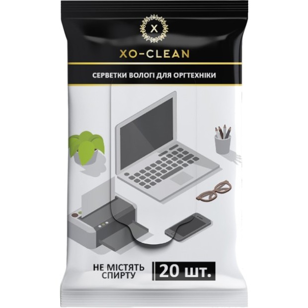 Серветки для протирання екрана XO-Clean (20 шт)