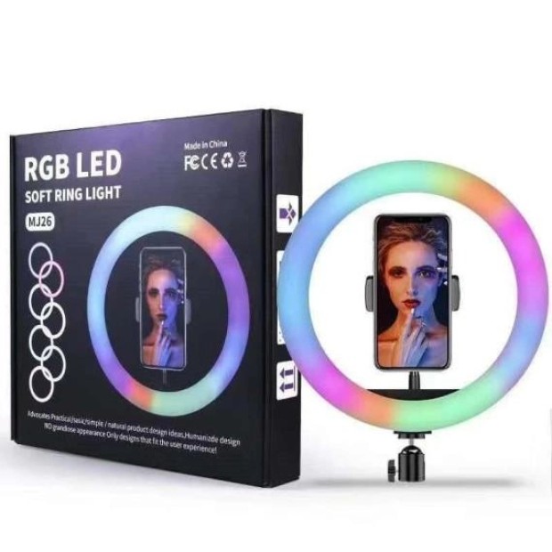 Набір для зйомки LED-лампа MJ-26 (26 cm) (Чорний) Набір для зйомки LED-лампа MJ-26 (26 cm) (Чорний)