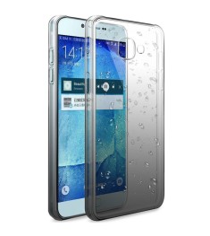 Силіконовий чохол з градієнтом Rain для Samsung Galaxy A3 (2017) A320 (чорно-сір..
