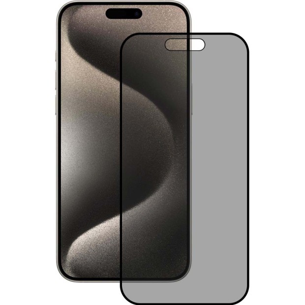 Захисне скло 5D Privacy HD Apple iPhone 16 Pro Max Black