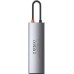 Перехідник USB HUB Baseus Baseus Metal Gleam Series 8-in-1 (Type-C) (Сірий) CAHUB-CV0G