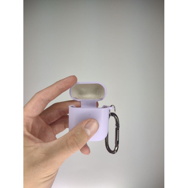 Чохол для навушників Full Silicone Case with Microfiber Apple AirPods (43) Glycine