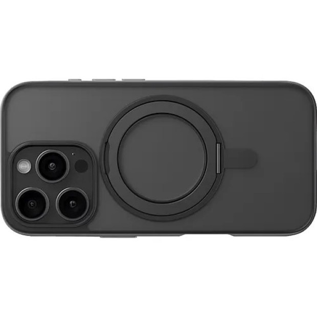 Накладка Blueo Skin Friendly з магнітом MagSafe та обертовою підставкою на 360 градусів для Apple iPhone 16 (Сіра)