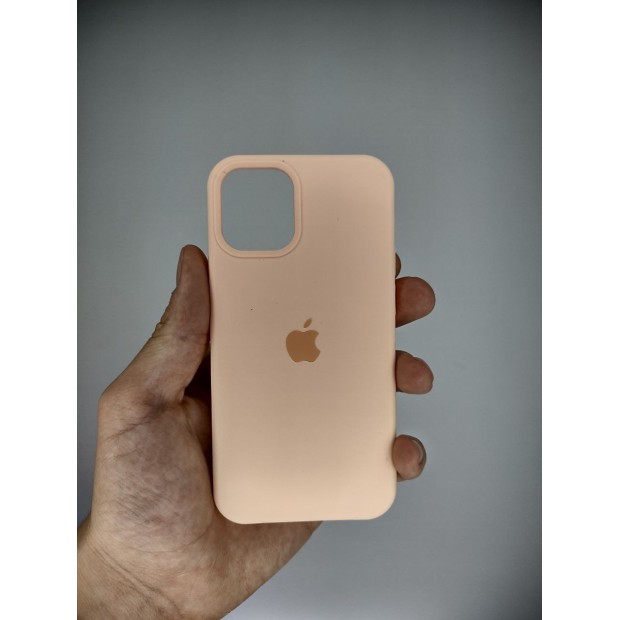 Оригінальний силіконовий чохол Apple для iPhone 12 mini (Грейпфрут)