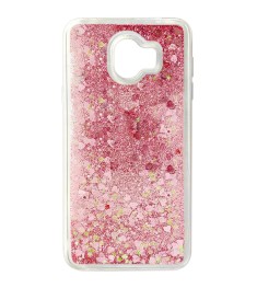 Силіконовий чохол Liquid Fashion для Samsung Galaxy J4 J400 (2018) (Рожеві серця..