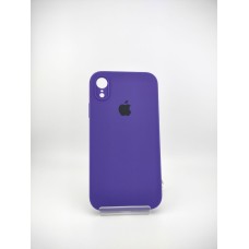 Оригінальний силіконовий чохол Square RoundCam для Apple iPhone XR (02) ультрафіолетовий