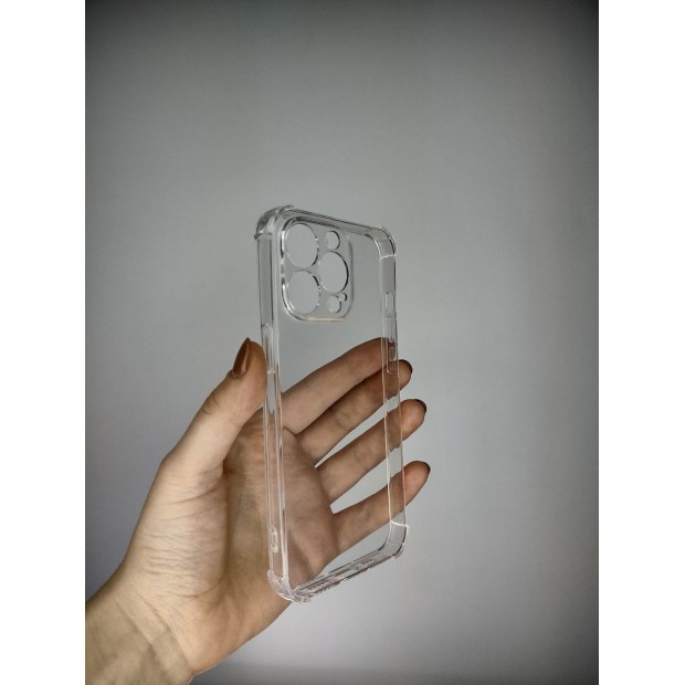 Силікон 6D Apple iPhone 13 Pro (ShutCam) (Прозорий)