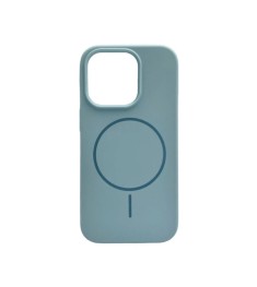 Силикон Original Round Case with MagSafe Apple iPhone 13 Pro Max (53) Sky Blue