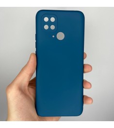 Силіконовий Original 360 Чохол Xiaomi Redmi 10C (ShutCam) (Темно-блакитний)