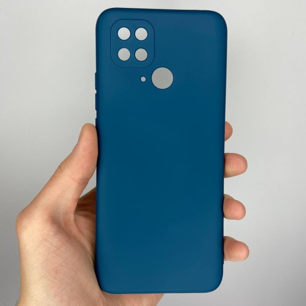 Силіконовий Original 360 Чохол Xiaomi Redmi 10C (ShutCam) (Темно-блакитний)