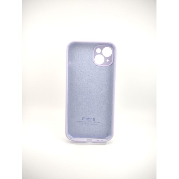 Силіконовий чохол Original RoundCam для Apple iPhone 14 Plus (71) Світлий Гліциній.