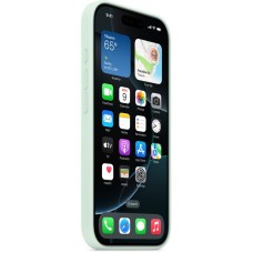 Силіконовий оригінальний чохол круглої форми для Apple iPhone 15 Pro (49) Аквамарин, Харків, Київ, Україна