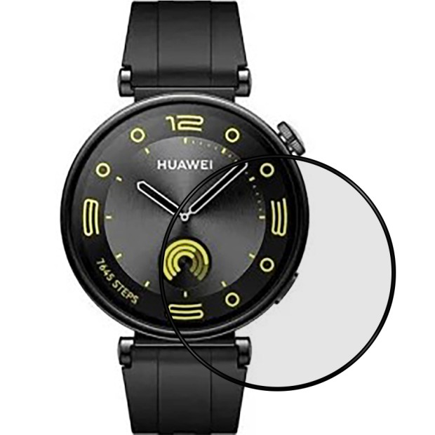 5D Huawei Watch GT 4 41 мм Чорне захисне скло
