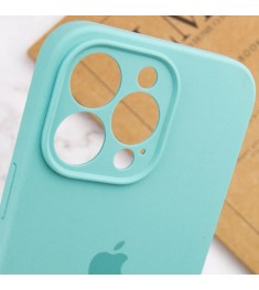 Силіконовий Чохол Original RoundCam для Apple iPhone 14 Pro Max (49) Аквамарин