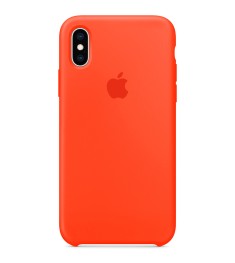 Чехол Silicone Case Apple iPhone X / XS (Spicy Orange)