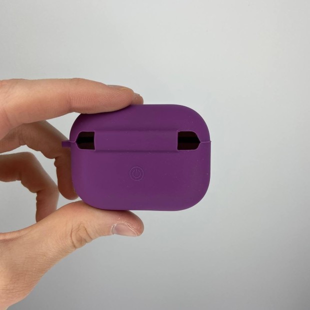 Чохол для навушників Full Silicone Case with Microfiber Apple AirPods Pro (Ультрафіолетовий)