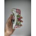 Силикон Glitter Apple iPhone 7 / 8 / SE (2020) (Silver Flowers)