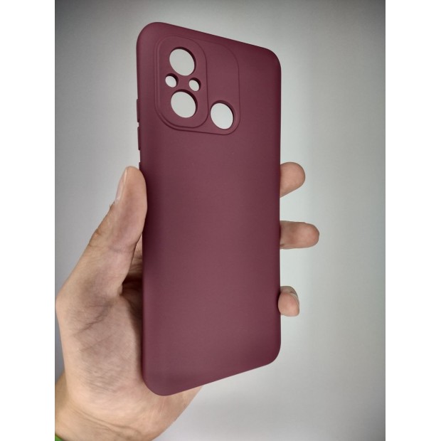 Силіконовий чохол Original Xiaomi Redmi 12C  /  11A (ShutCam) (Бордовий)
