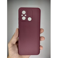 Силіконовий чохол Original Xiaomi Redmi 12C  /  11A (ShutCam) (Бордовий)