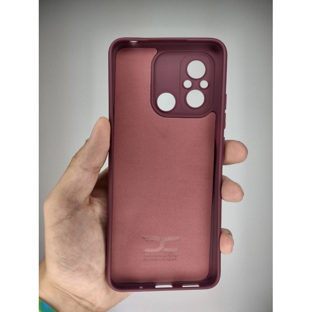 Силикон Original Xiaomi Redmi 12C / 11A (ShutCam) (Бордовый)
