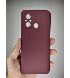 Силіконовий чохол Original Xiaomi Redmi 12C  /  11A (ShutCam) (Бордовий)