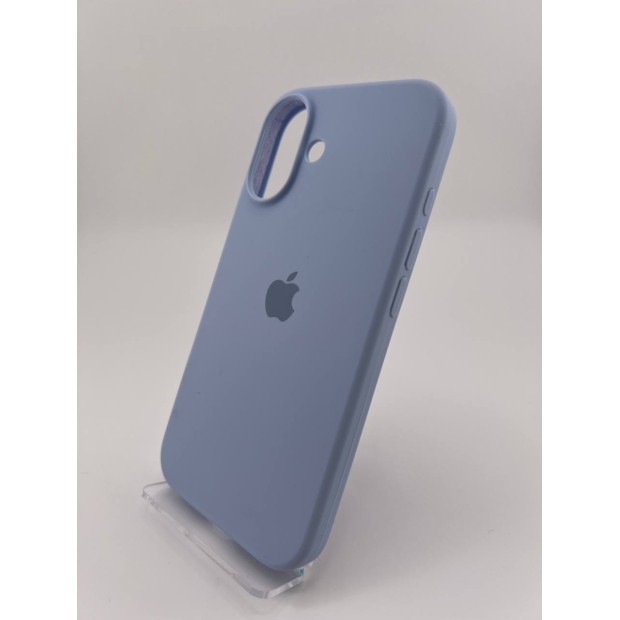 Оригінальний силіконовий чохол круглої форми для Apple iPhone 16 (15), колір лавандовий.