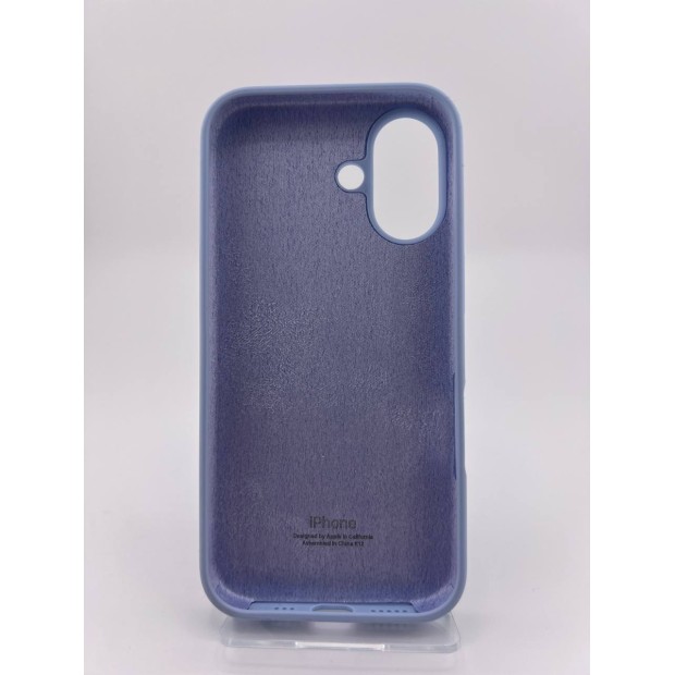 Оригінальний силіконовий чохол круглої форми для Apple iPhone 16 (15), колір лавандовий.