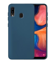 Силіконовий Original 360 чохол для Samsung Galaxy A20  /  A30 (Темно-синій)