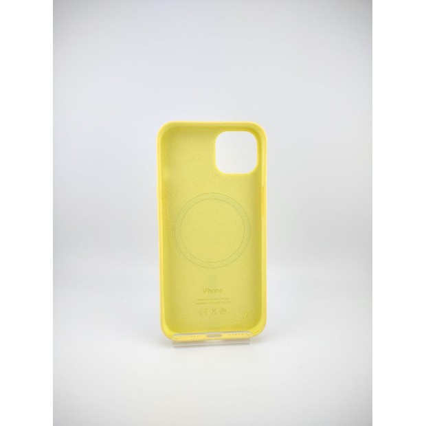 Силіконовий чохол з MagSafe для Apple iPhone 13 (лимонна цедра)