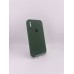 Силіконовий чохол Original Square RoundCam для Apple iPhone X  /  XS (73) Лісовий Зелений