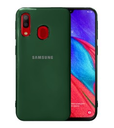 Силіконовий чохол Zefir для Samsung Galaxy A40 (2019) (Темно-зелений)