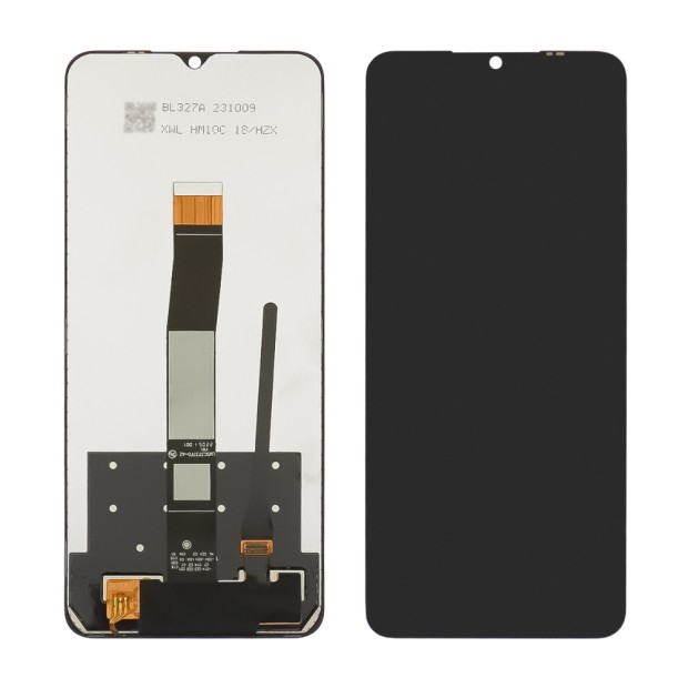 Дисплей для Xiaomi Redmi 10C / Poco C40 із чорним тачскрином Service Pack