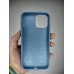 Силіконовий оригінальний чохол круглої форми для Apple iPhone 13 Pro Max (37) блакитного кольору