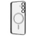 Чохол UMKU Shining with MagSafe для Samsung Galaxy S24  /  S25 (Сріблястий)