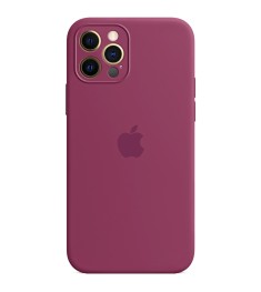 Оригінальний силіконовий чохол RoundCam для Apple iPhone 12 Pro Max (57) Marsala..