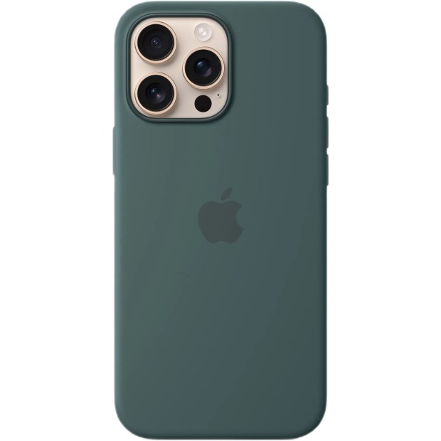 Чохол Silicone Case with MagSafe Apple iPhone 16 Pro Max (Lake Green) (Оригінал)