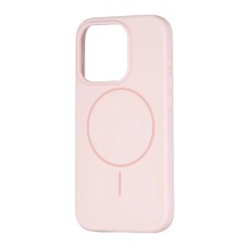 Силикон Original Round Case with MagSafe Apple iPhone 15 Pro Max (76) Chalk Pink
