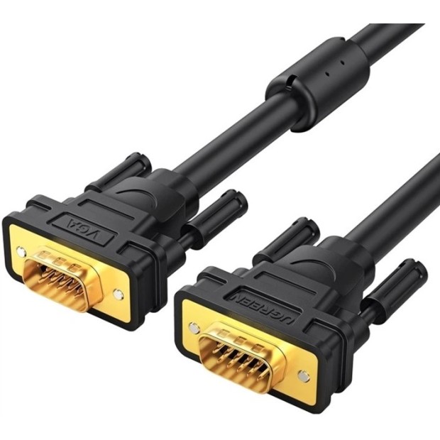 Кабель UGREEN VG101 VGA - VGA 1.5м (Чорний) (11630)