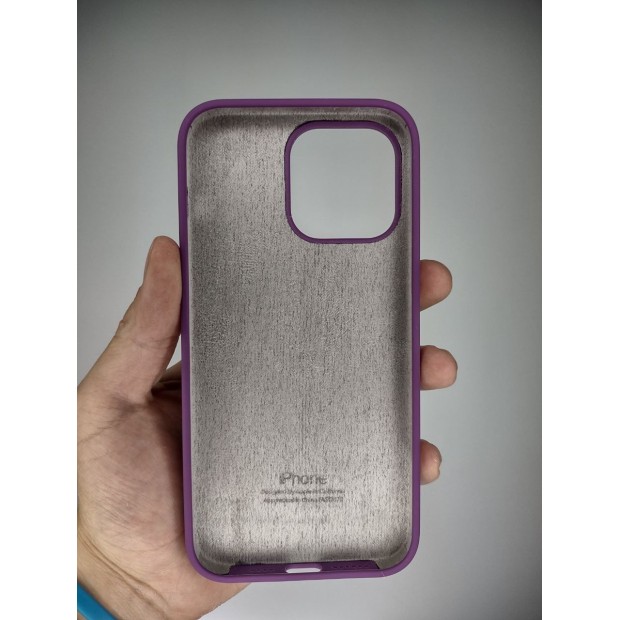 Оригінальний силіконовий чохол Apple iPhone 14 Pro Max (28) Brinjal
