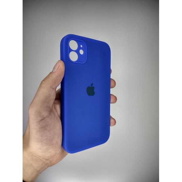 Силіконовий чохол Original Square RoundCam для Apple iPhone 11 (48) ультрамарин