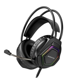 Проводные накладные наушники-гарнитура Borofone BO105 (Чёрный)