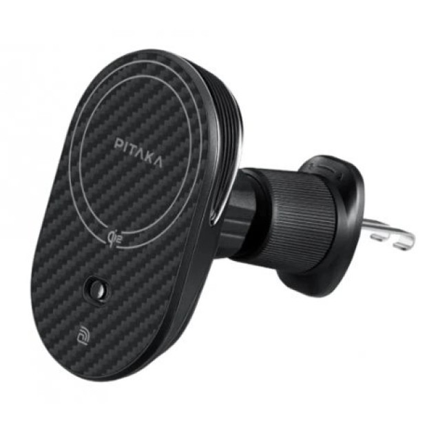 Автодержатель с беспроводной зарядкой Pitaka MagEZ Car Mount Pro 2 Qi2 Car Vent 15W (Black)  (CM2402