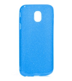 Силикон Glitter Samsung Galaxy J3 (2017) J330 (Голубой)