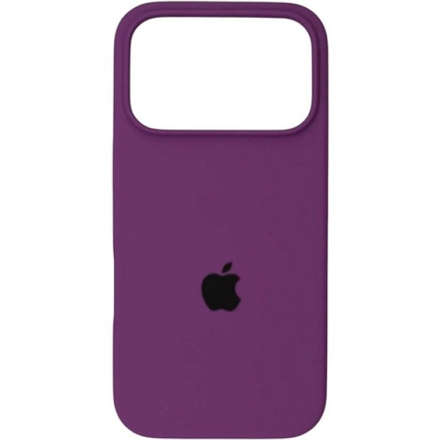 Силіконовий оригінальний круглий чохол для Apple iPhone 17 Pro (01) Bilberry