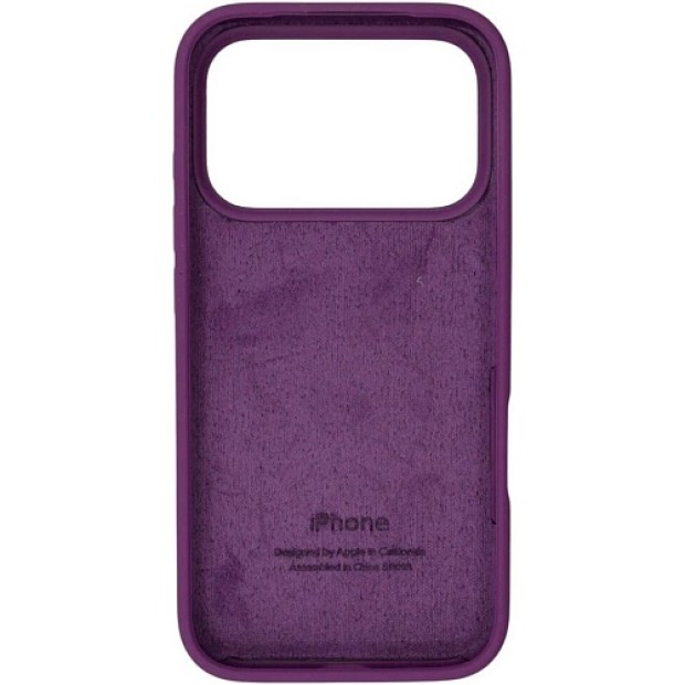 Силіконовий оригінальний круглий чохол для Apple iPhone 17 Pro (01) Bilberry